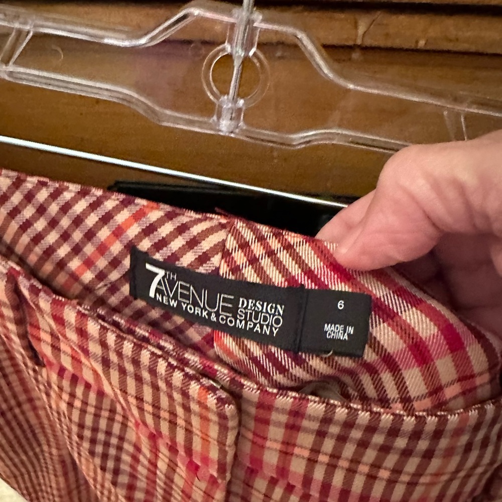 7th Avenue Trousers
Stylish Red Checkered Women’s Pants - Picture 6 of 8